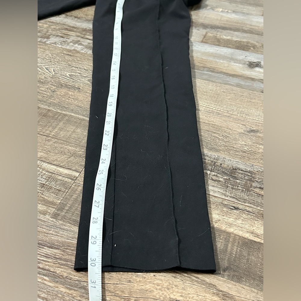 Topshop Tall 4 pants black straight cut long length dress slacks - Picture 7 of 12